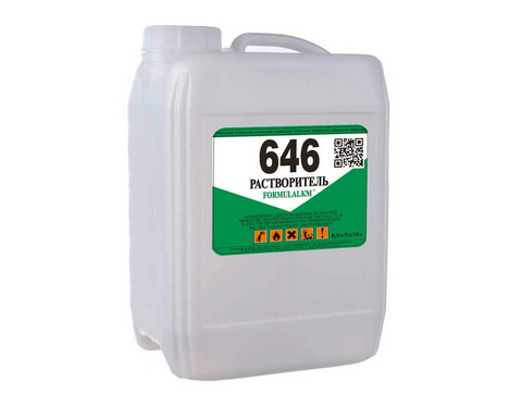 Растворитель Р-646 (промывочный) (10 литров ПНД)